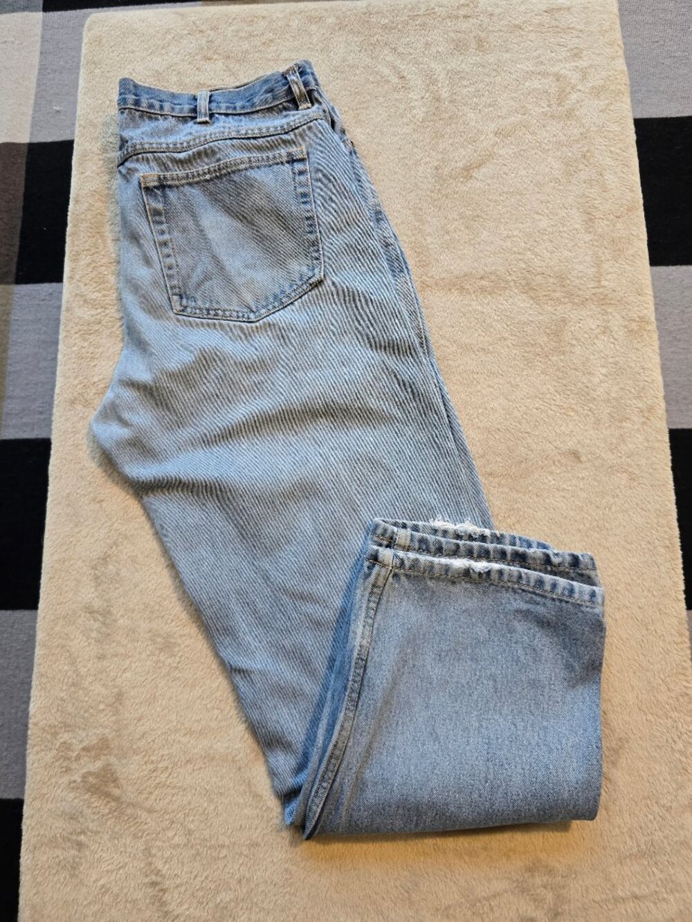 Vintage Penmans Men's Light Wash Straight Leg Jeans - 100% Cotton - Size 36x30